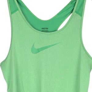 Nike Pro Dri-FIT Women's Large Tank Top Green Racerback Athletic Workout NWOT